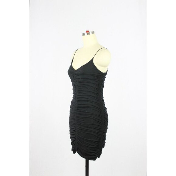 Aritzia WILFRED FREE Tiny Ruched Jersey Bodycon Mini Tank Dress, Size S - Picture 4 of 16